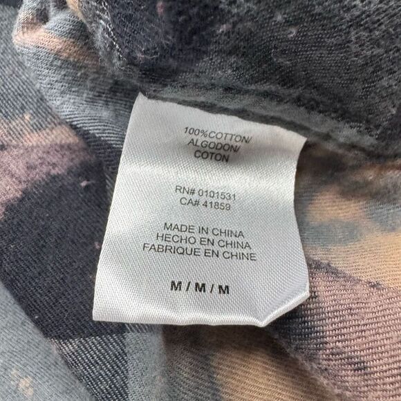 Star Wars The Mandalorian Plaid Button Up Shirt Womens M Black Gray - Picture 4 of 7